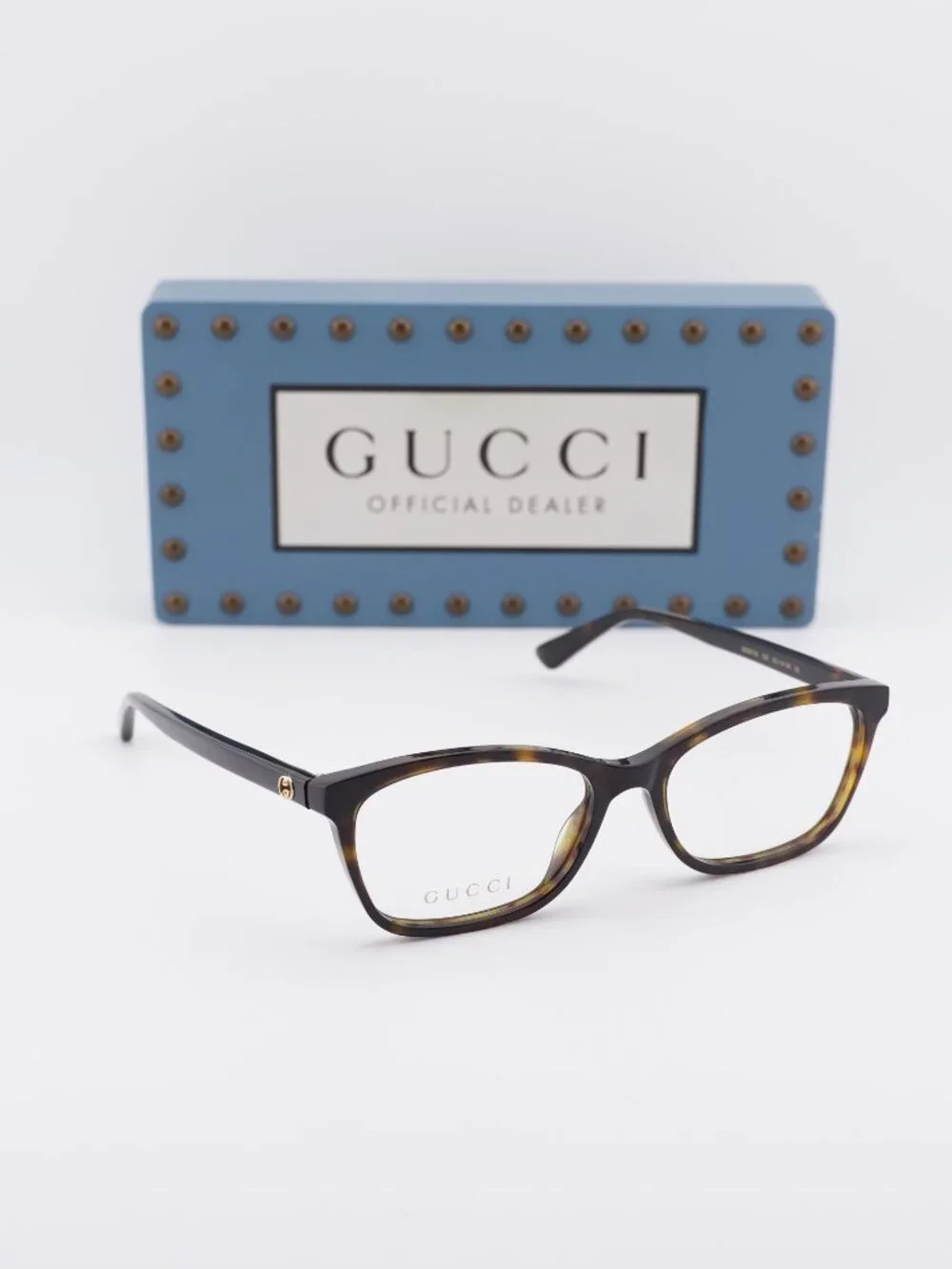 Gucci GG0613O 002 Rectangle Eyeglasses 52mm - Havana